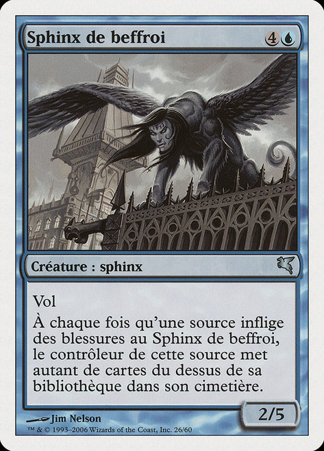 Belltower Sphinx (#26)\nSalvat-Hachette - French\nSingle\nMagic The Gathering