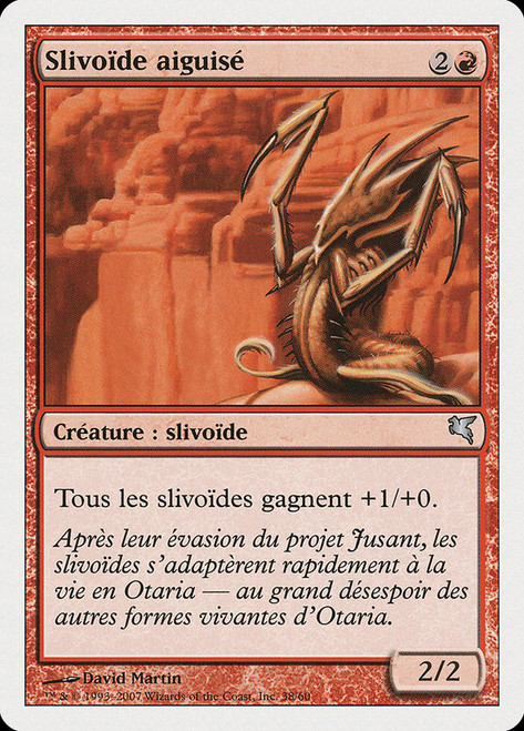 Blade Sliver (#38)\nSalvat-Hachette - French\nSingle\nMagic The Gathering