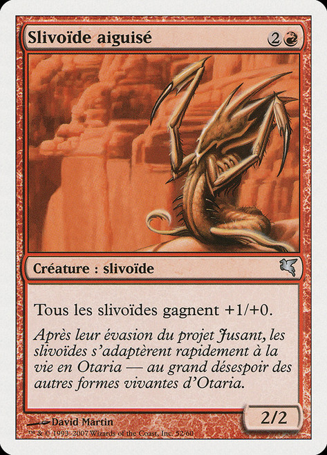 Blade Sliver (#52)\nSalvat-Hachette - French\nSingle\nMagic The Gathering