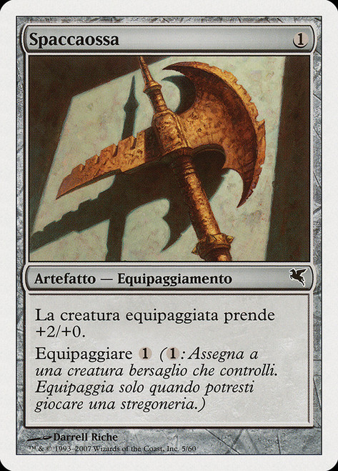 Bonesplitter (#05)\nSalvat-Hachette - Italian\nSingle\nMagic The Gathering