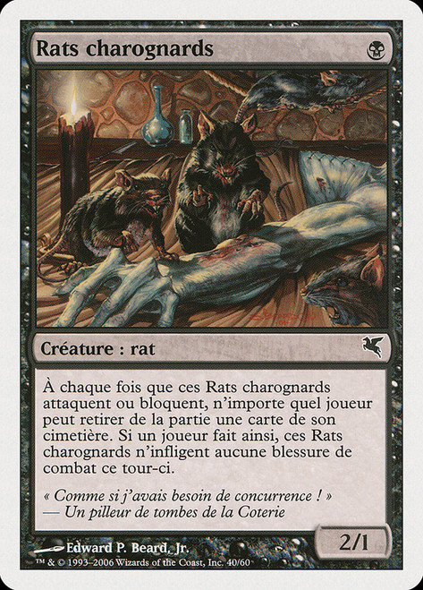 Carrion Rats (#40)\nSalvat-Hachette - French\nSingle\nMagic The Gathering