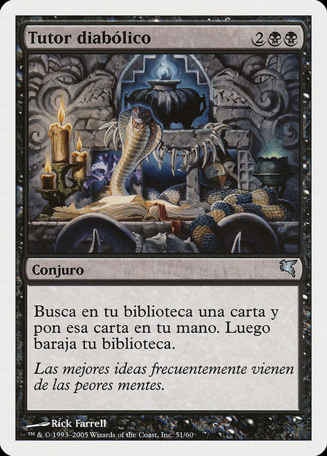 Diabolic Tutor\nSalvat-Hachette - Spanish\nSingle\nMagic The Gathering