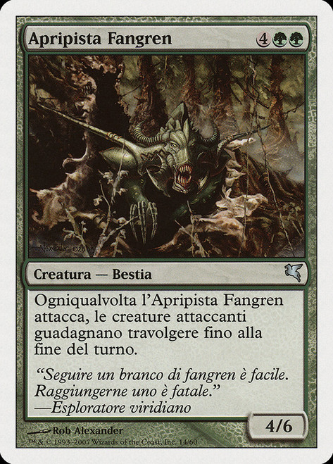 Fangren Pathcutter (#14)\nSalvat-Hachette - Italian\nSingle\nMagic The Gathering