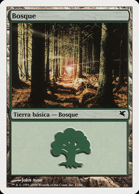 Forest (#11) (Slivers Deck)\nSalvat-Hachette - Spanish\nSingle\nMagic The Gathering