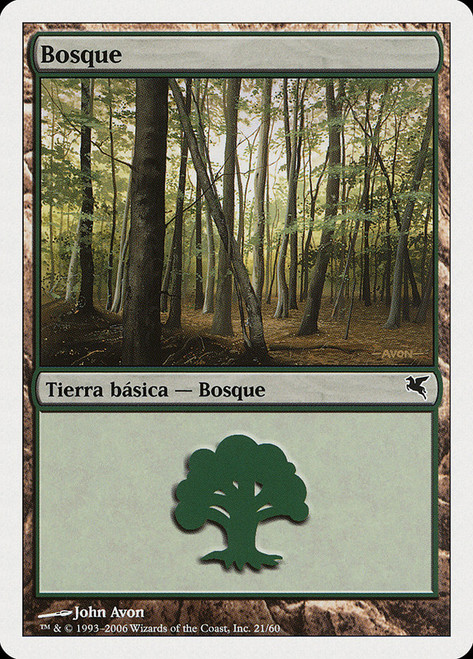 Forest (#21) (2006)\nSalvat-Hachette - Spanish\nSingle\nMagic The Gathering