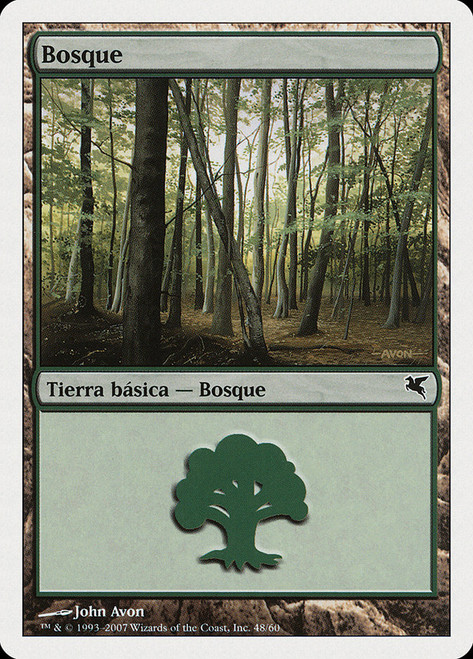 Forest (#48) (2007) (John Avon)\nSalvat-Hachette - Spanish\nSingle\nMagic The Gathering