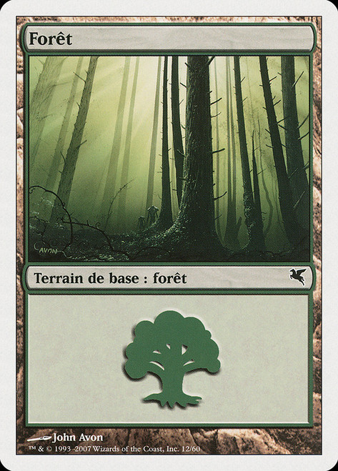 Forest (#12) (2006) (Slivers Deck)\nSalvat-Hachette - French\nSingle\nMagic The Gathering