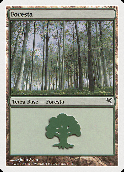 Forest (#34) (2007) (John Avon) (Thallids Deck)\nSalvat-Hachette - Italian\nSingle\nMagic The Gathering