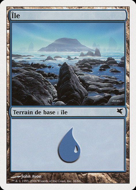 Island (#36) (2006) (John Avon)\nSalvat-Hachette - French\nSingle\nMagic The Gathering