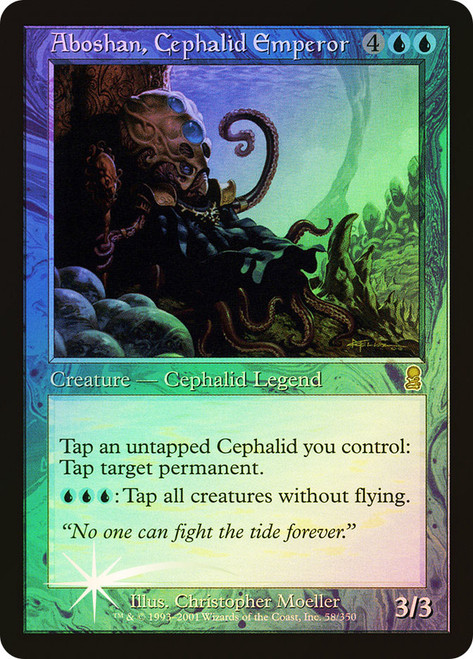 Aboshan, Cephalid Emperor\nOdyssey\nSingle\nMagic The Gathering