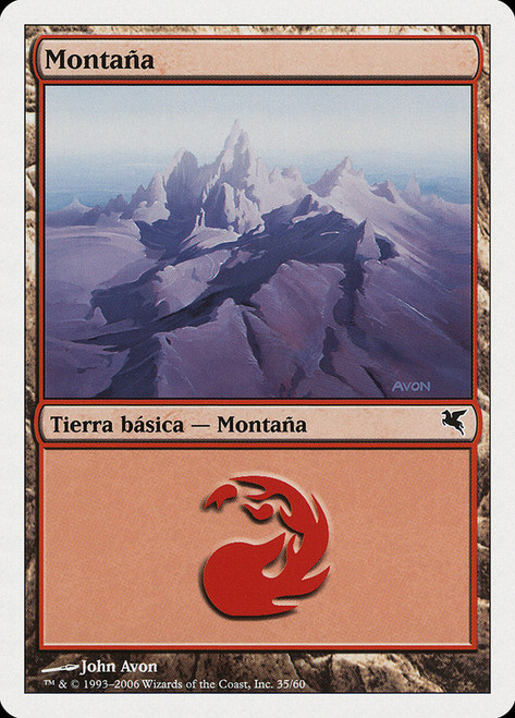Mountain (#35) (2006)\nSalvat-Hachette - Spanish\nSingle\nMagic The Gathering