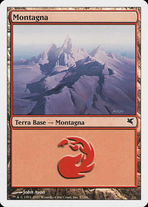Mountain (#57) (2006)\nSalvat-Hachette - Italian\nSingle\nMagic The Gathering