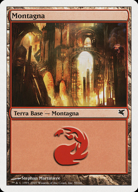 Mountain (#59) (2007)\nSalvat-Hachette - Italian\nSingle\nMagic The Gathering