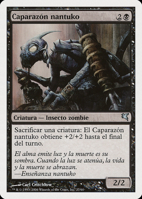 Nantuko Husk (#27)\nSalvat-Hachette - Spanish\nSingle\nMagic The Gathering
