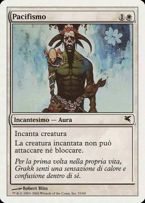 Pacifism (#53)\nSalvat-Hachette - Italian\nSingle\nMagic The Gathering