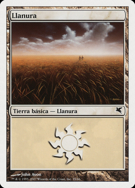 Plains (#35) (2007) (John Avon)\nSalvat-Hachette - Spanish\nSingle\nMagic The Gathering