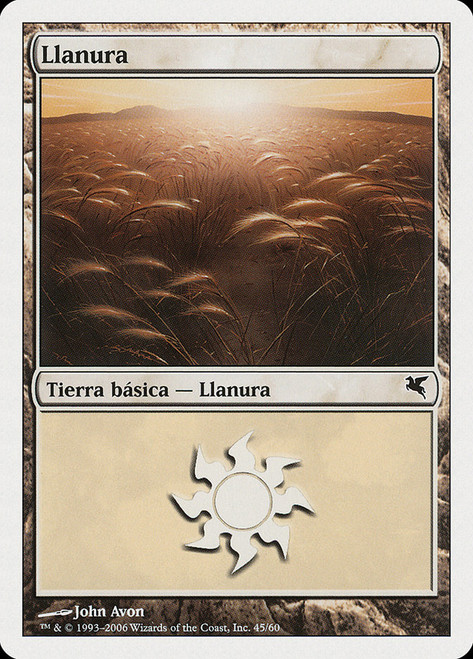 Plains (#45) (Angels Deck)\nSalvat-Hachette - Spanish\nSingle\nMagic The Gathering