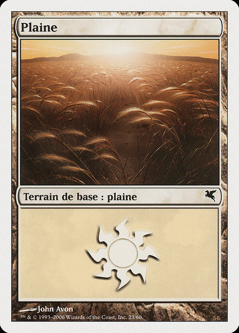 Plains (#23) (2006)\nSalvat-Hachette - French\nSingle\nMagic The Gathering