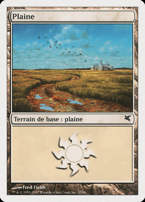 Plains (#57) (2006) (Fred Fields)\nSalvat-Hachette - French\nSingle\nMagic The Gathering