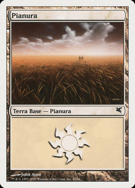 Plains (#45) (Spirits Deck)\nSalvat-Hachette - Italian\nSingle\nMagic The Gathering