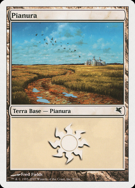 Plains (#57) (2006) (Fred Fields)\nSalvat-Hachette - Italian\nSingle\nMagic The Gathering