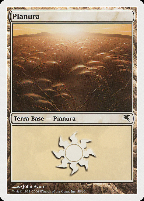 Plains (#58) (2006)\nSalvat-Hachette - Italian\nSingle\nMagic The Gathering
