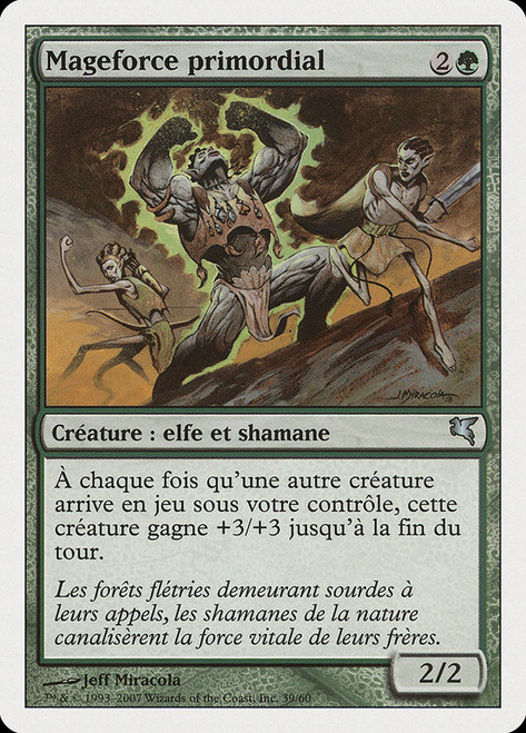 Primal Forcemage (#39)\nSalvat-Hachette - French\nSingle\nMagic The Gathering