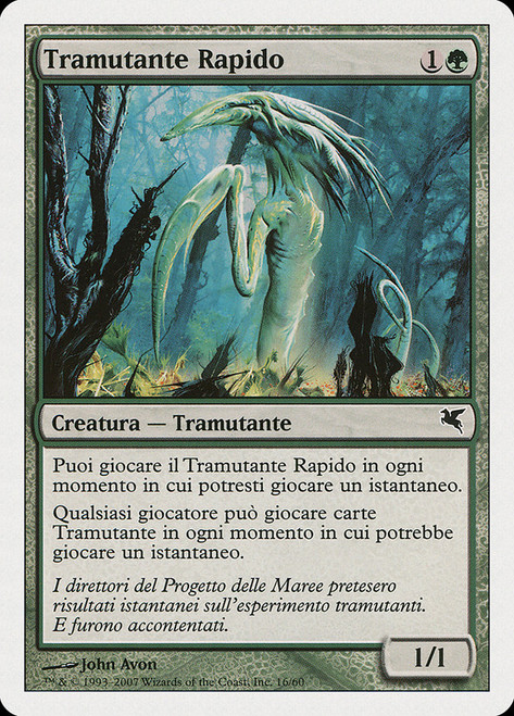 Quick Sliver (#16)\nSalvat-Hachette - Italian\nSingle\nMagic The Gathering
