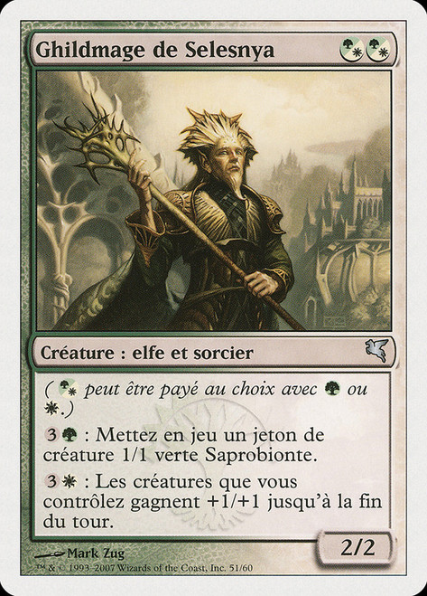 Selesnya Guildmage (2007)\nSalvat-Hachette - French\nSingle\nMagic The Gathering