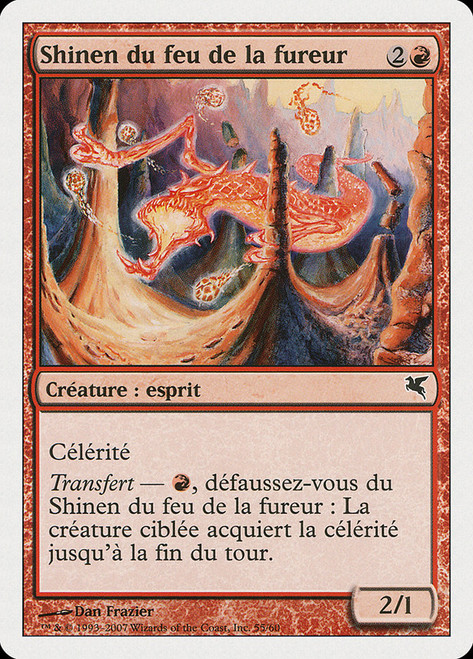 Shinen of Fury's Fire (#55)\nSalvat-Hachette - French\nSingle\nMagic The Gathering