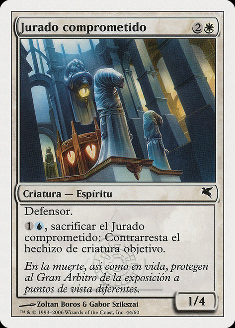 Soulsworn Jury (#44)\nSalvat-Hachette - Spanish\nSingle\nMagic The Gathering