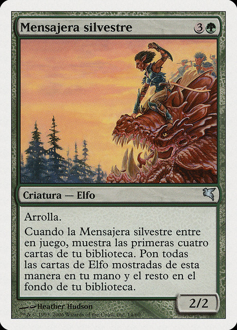 Sylvan Messenger (#14)\nSalvat-Hachette - Spanish\nSingle\nMagic The Gathering