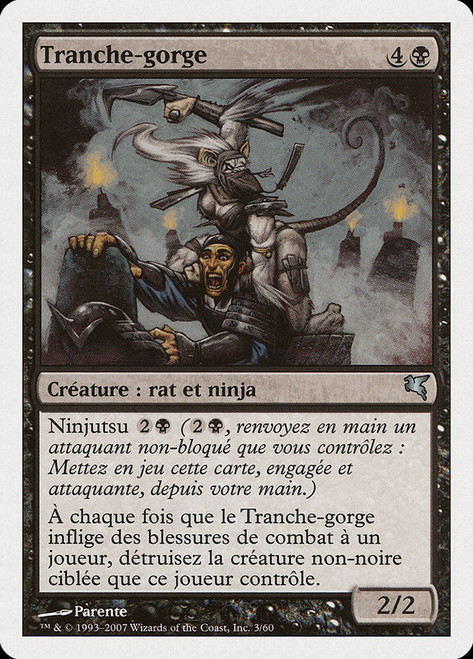Throat Slitter (#03)\nSalvat-Hachette - French\nSingle\nMagic The Gathering