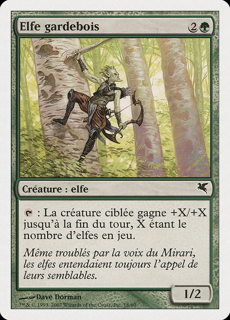 Timberwatch Elf (#18)\nSalvat-Hachette - French\nSingle\nMagic The Gathering