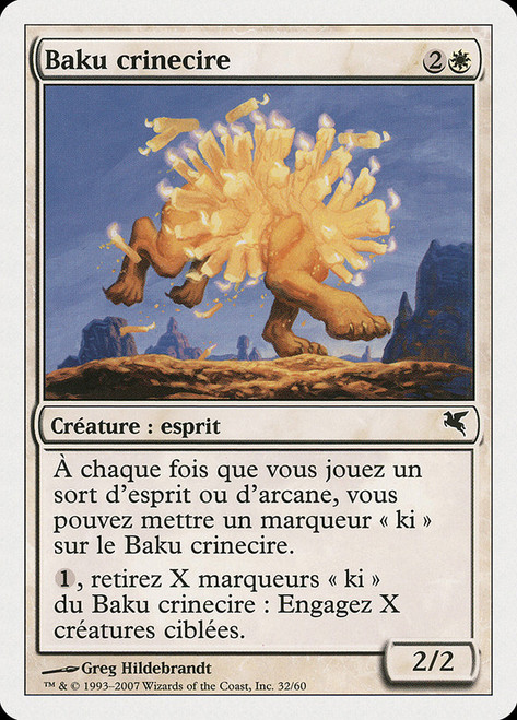 Waxmane Baku (#32)\nSalvat-Hachette - French\nSingle\nMagic The Gathering