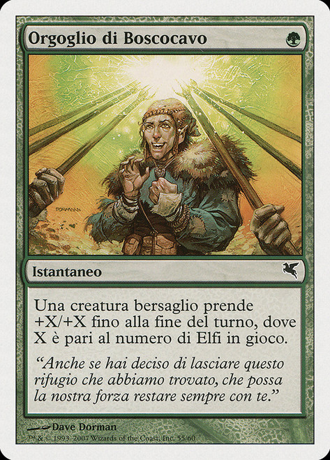 Wirewood Pride (#55)\nSalvat-Hachette - Italian\nSingle\nMagic The Gathering