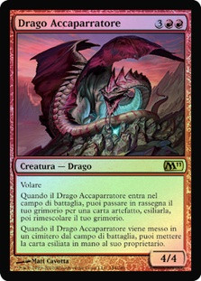 Hoarding Dragon\nMagic 2011 Core Set - Italian\nSingle\nMagic The Gathering