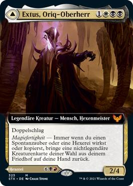 Extus, Oriq Overlord // Awaken the Blood Avatar (Extended Art)\nStrixhaven: School of Mages - Variants - German\nSingle\nMagic The Gathering