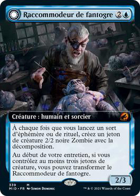 Poppet Stitcher // Poppet Factory (Extended Art)\nInnistrad: Midnight Hunt - Variants - French\nSingle\nMagic The Gathering