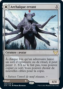 Wandering Archaic // Explore the Vastlands\nStrixhaven: School of Mages - French\nSingle\nMagic The Gathering