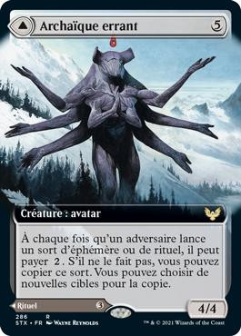 Wandering Archaic // Explore the Vastlands (Extended Art)\nStrixhaven: School of Mages - Variants - French\nSingle\nMagic The Gathering