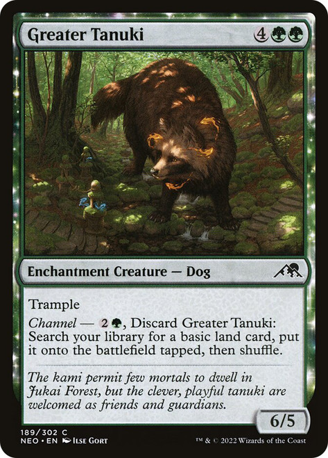 Greater Tanuki\nKamigawa: Neon Dynasty\nSingle\nMagic The Gathering