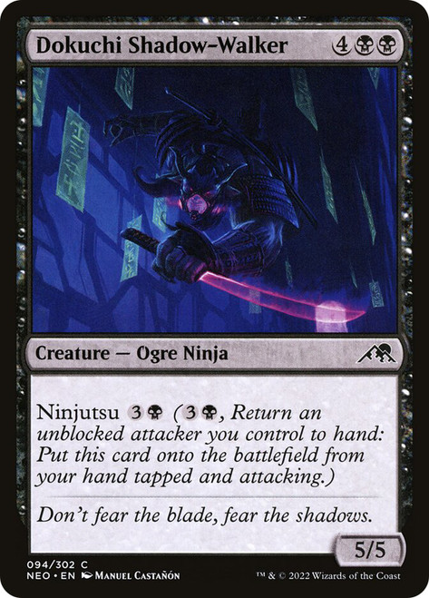Dokuchi Shadow-Walker\nKamigawa: Neon Dynasty\nSingle\nMagic The Gathering