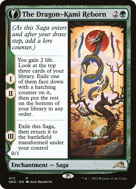 The Dragon-Kami Reborn // Dragon-Kami's Egg (Extended Art)\nKamigawa: Neon Dynasty - Variants\nSingle\nMagic The Gathering