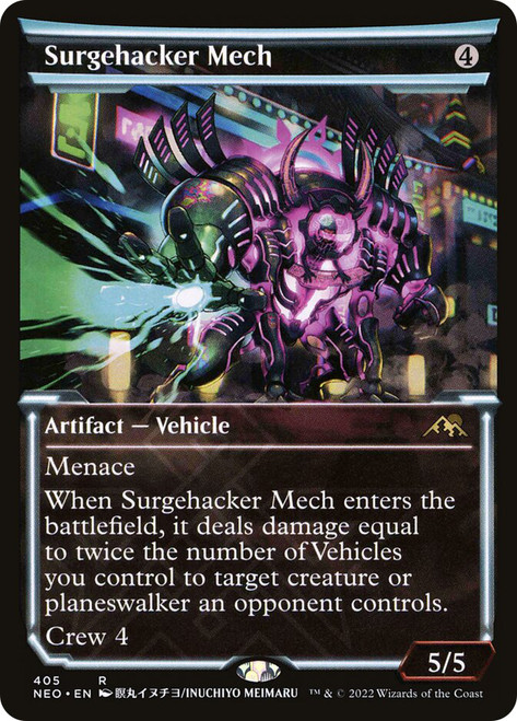 Surgehacker Mech (Showcase)\nKamigawa: Neon Dynasty - Variants\nSingle\nMagic The Gathering