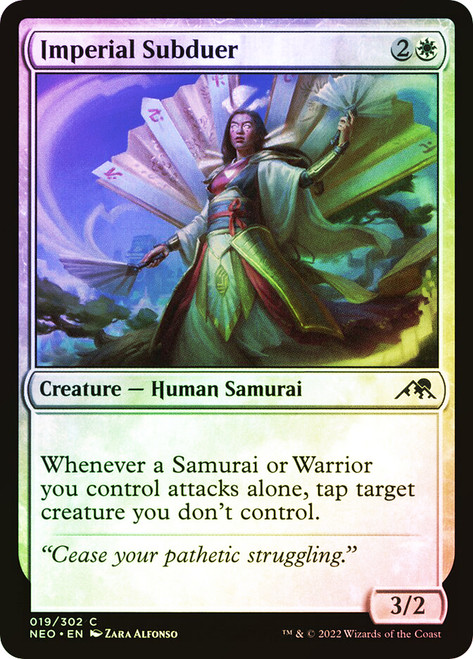 Imperial Subduer\nKamigawa: Neon Dynasty\nSingle\nMagic The Gathering