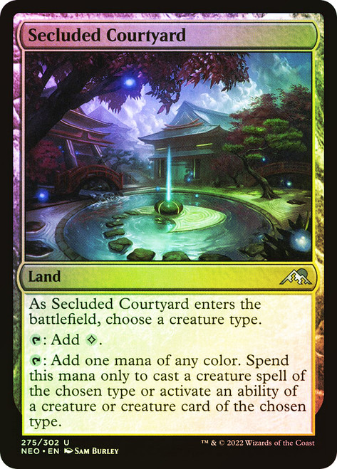 Secluded Courtyard\nKamigawa: Neon Dynasty\nSingle\nMagic The Gathering