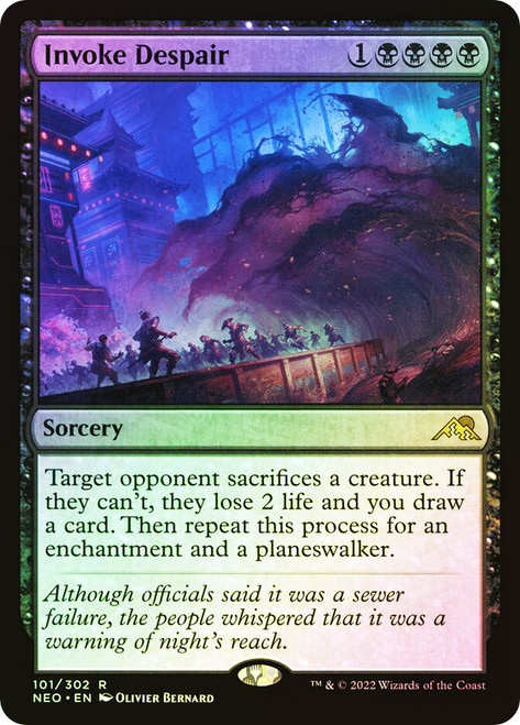 Invoke Despair\nKamigawa: Neon Dynasty\nSingle\nMagic The Gathering
