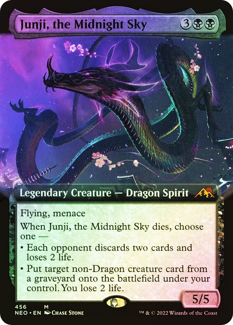 Junji, the Midnight Sky (Extended Art) | Kamigawa: Neon Dynasty 