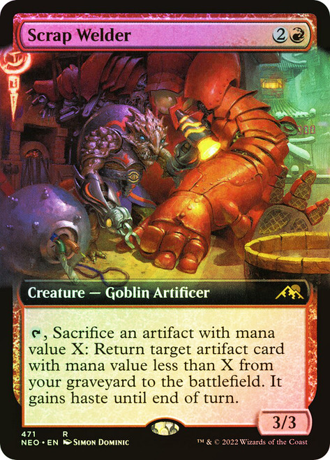 Scrap Welder (Extended Art)\nKamigawa: Neon Dynasty - Variants\nSingle\nMagic The Gathering